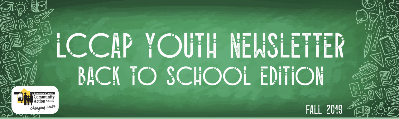 2019 Fall Youth Newsletter: Back to School Edition!