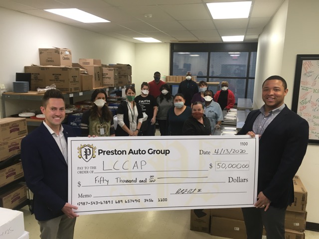 LCCAP receives gracious donation from the Preston Family Foundation