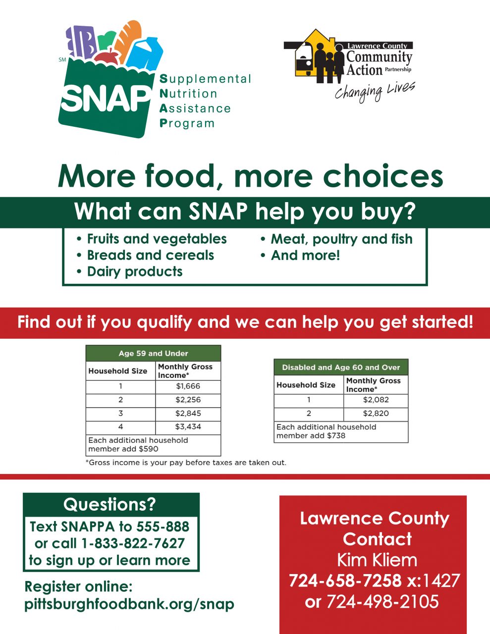 Supplemental Nutrition Assistance Program (SNAP) Lawrence County